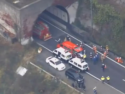 Tunel rutier prăbușit în Japonia: cel puțin cinci persoane au murit - VIDEO
