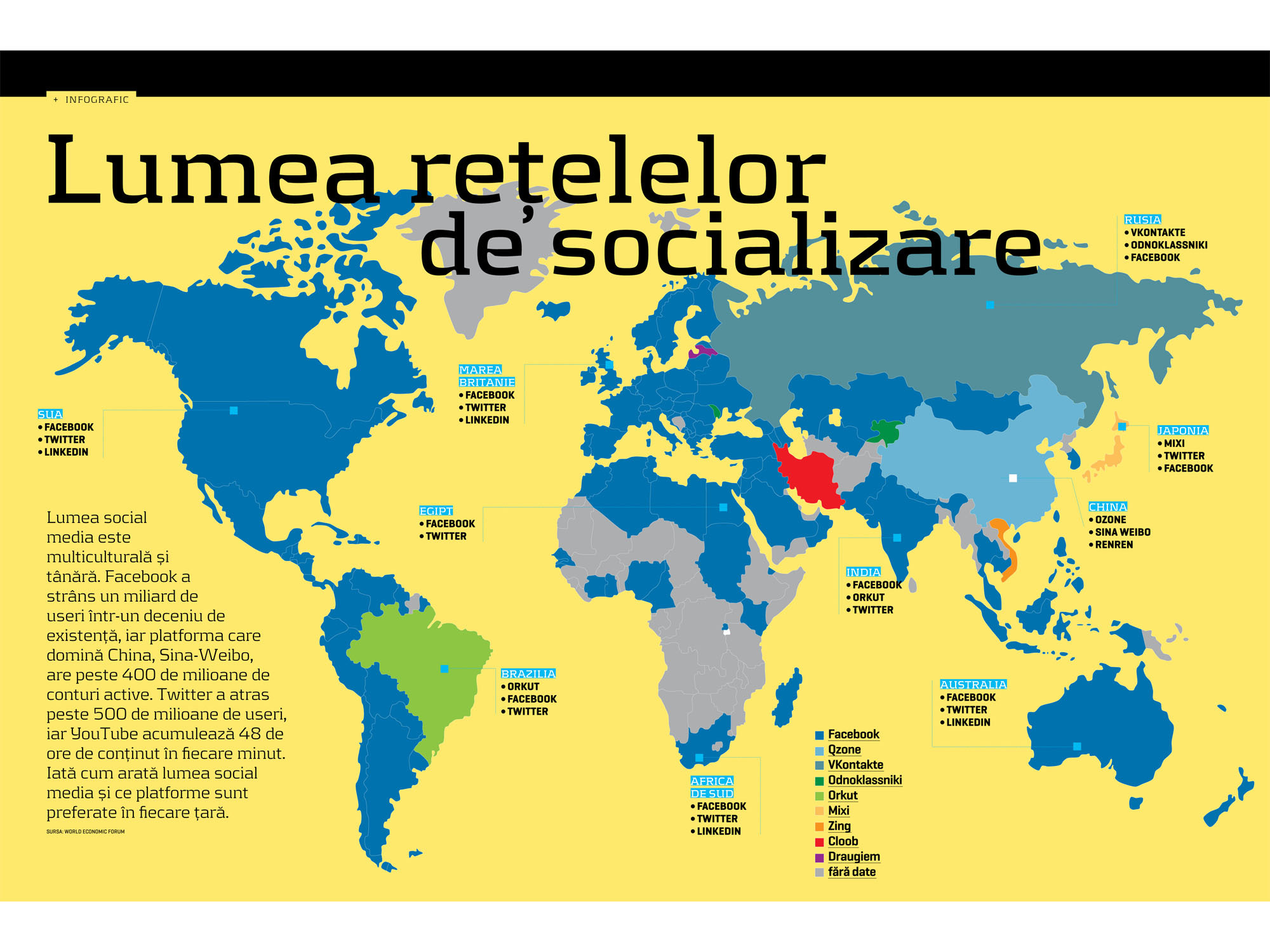 Infograficul săptămânii: Lumea rețelelor de socializare