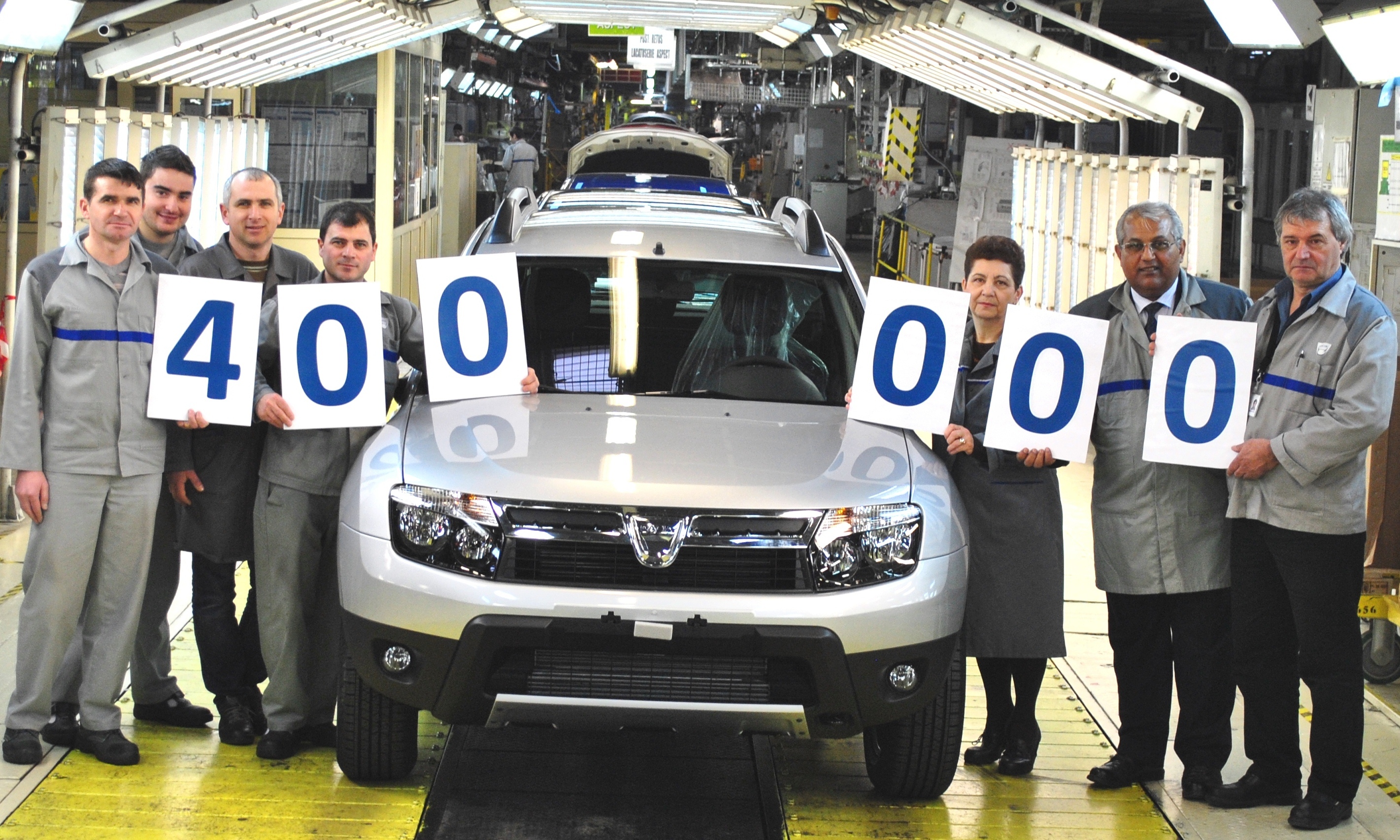 Dusterul cu numărul 400.000 produs la Mioveni