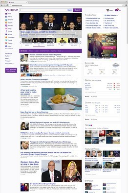 Yahoo se agață de Facebook cu noua pagină de start