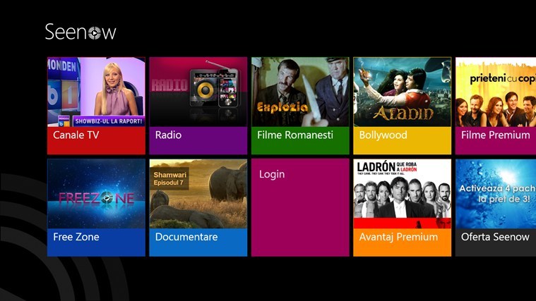 Seenow lansează o aplicație pentru Windows 8