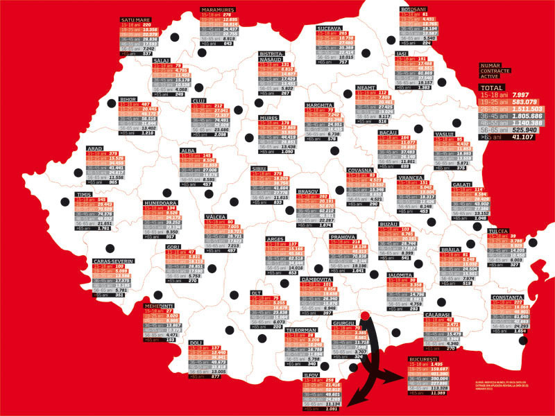 Cea mai mare dramă a României. Despre riscul de a fi tânăr în Giurgiu sau bătrân în Sălaj sau Tulcea