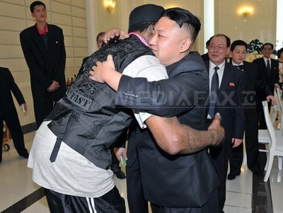 Kim Jong-un a asistat la un meci de baschet alături de un fost star al baschetului american: "Aveți un prieten pe viață", i-a spus acesta liderului nord-coreean