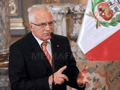 Mandatul de președinte al Cehiei al lui Vaclav Klaus se încheie joi