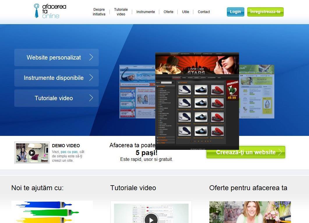 Afacerea ta online: Romtelecom lansează afacereataonline.ro, o platformă unde pot fi create gratuit website-uri