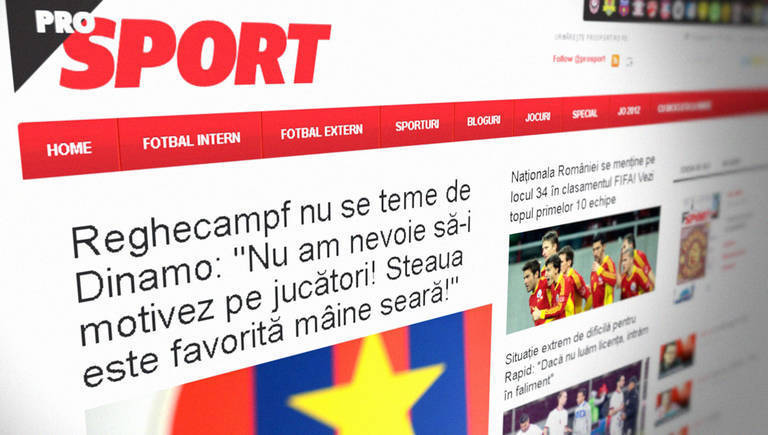Noul www.prosport.ro: mai mare, mai curat, mai ușor de citit