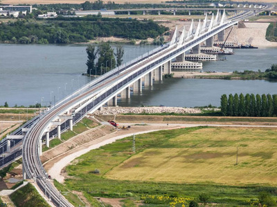 Podul Calafat-Vidin: Cum arată noul pod dintre România și Bulgaria, văzut de sus