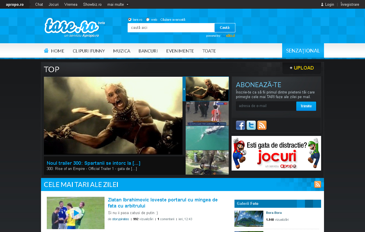 Noul www.tare.ro, cea mai tare platformă de divertisment online