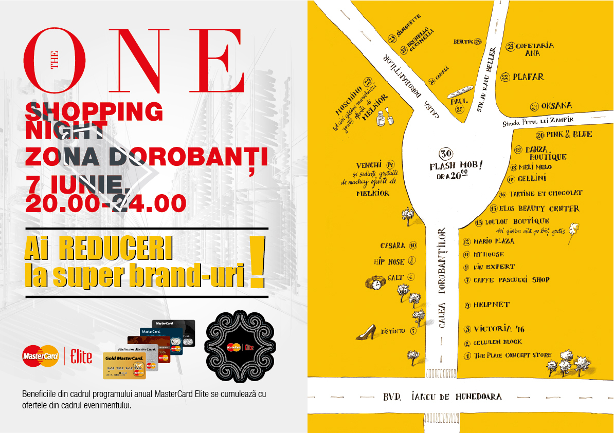 Revista The One organizează, vineri, The One Shopping Night