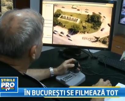 Harta "Big Brother" a Capitalei. Cum sunt impanzite cele 1000 de camere de supraveghere in Bucuresti