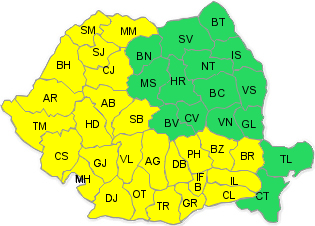 PROGNOZA METEO. Cod galben de caniculă. Cum va fi vremea până la sfârșitul săptămânii viitoare