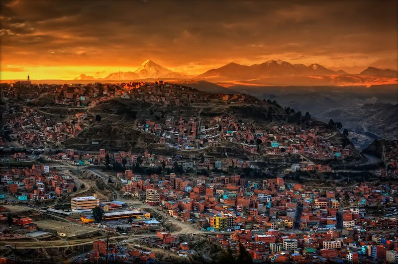 Imaginea zilei: apusul bolivian