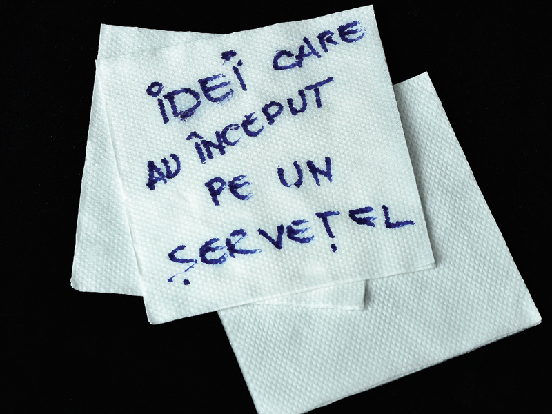 Afaceri care au început pe un banal șervețel de hârtie