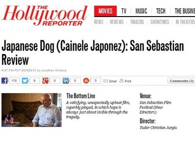 Filmul "Câinele Japonez", de Tudor Cristian Jurgiu, lăudat de Hollywood Reporter: "Un film neașteptat de promițător, cu un joc actoricesc superb"