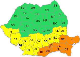 PROGNOZA METEO. Cod galben și portocaliu de ploi abundente. Cum va fi vremea în toată țara