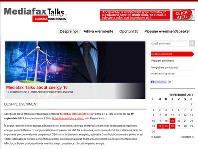 Energia României - strategii, privatizare, liberalizare, în discuție la Mediafax Talks about Energy