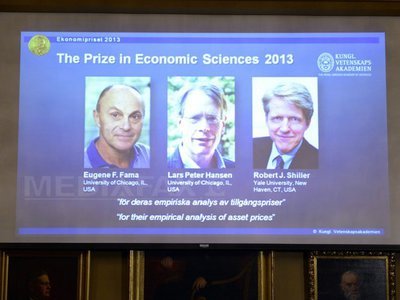 NOBEL 2013: Trei profesori americani au primit premiul pentru economie, după studii privind evoluția piețelor