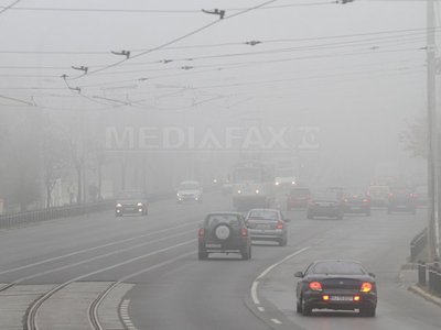 Avertizare Cod galben de ceață în București și 12 județe din jumătatea de est a țării