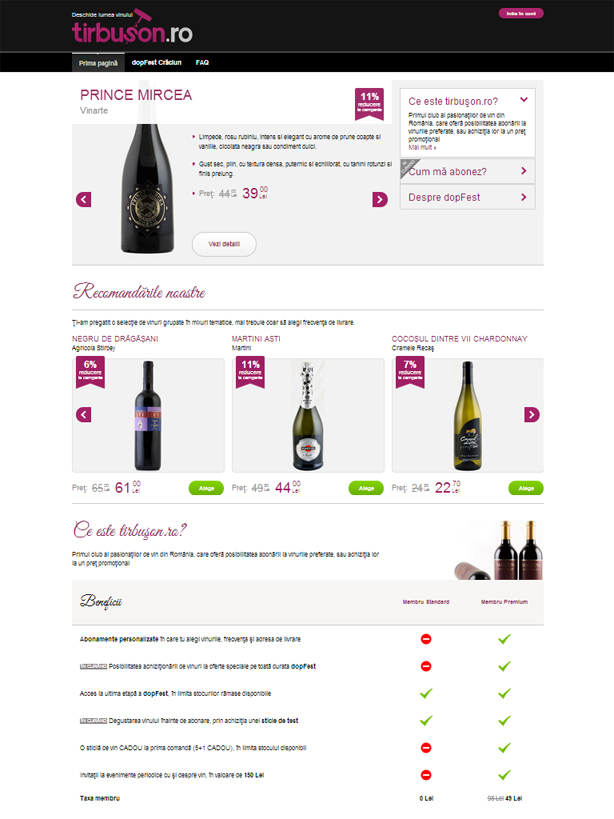 Mediafax Group a lansat Tirbușon.ro - primul club al pasionaților de vin și "dopFEST Crăciun 2013"