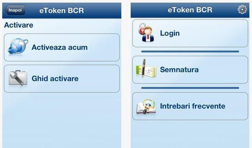 Coduri QR pentru clienții care dețin aplicația eTokenBCR