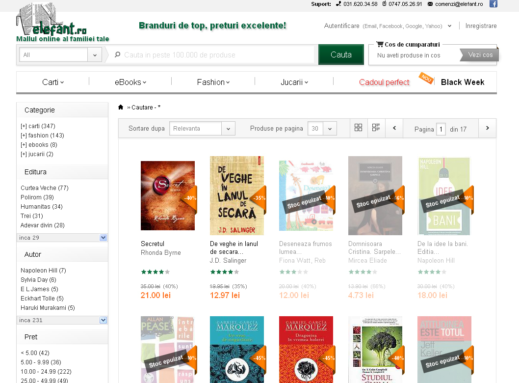 elefant.ro: 90.000 de produse vândute în 3 zile