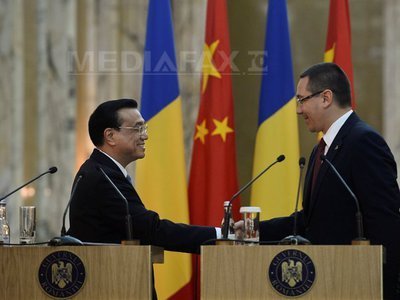 Ponta: Voi urmări personal proiectele convenite cu China, evaluate moderat-pesimist la 5 miliarde de euro