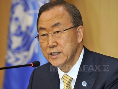 Ban Ki-moon l-a contactat telefonic pe Viktor Ianukovici pentru a-i cere să discute cu opoziția