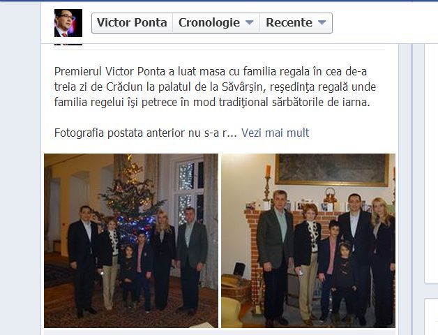 Gafa echipei online care administrează pagina de Facebook a lui Ponta: „Fotografia nu s-a realizat cu această ocazie”