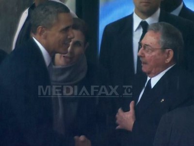 Casa Albă afirmă că Barack Obama a schimbat doar banalități cu Raul Castro
