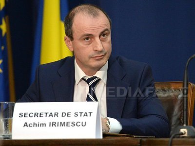 Achim Irimescu va părăsi la 1 februarie funcția de secretar de stat în Ministerul Agriculturii