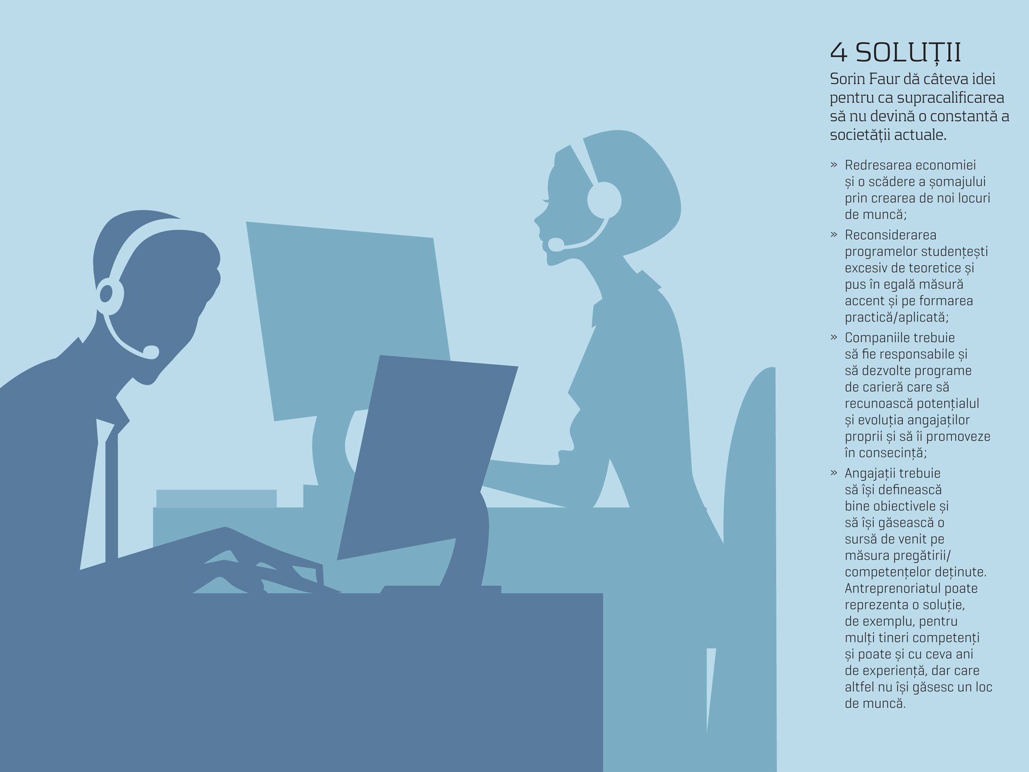 Supracalificarea tinerilor români: sunt absolvenți de facultate, dar lucrează ca barmani, ospătari, promoteri sau în call center