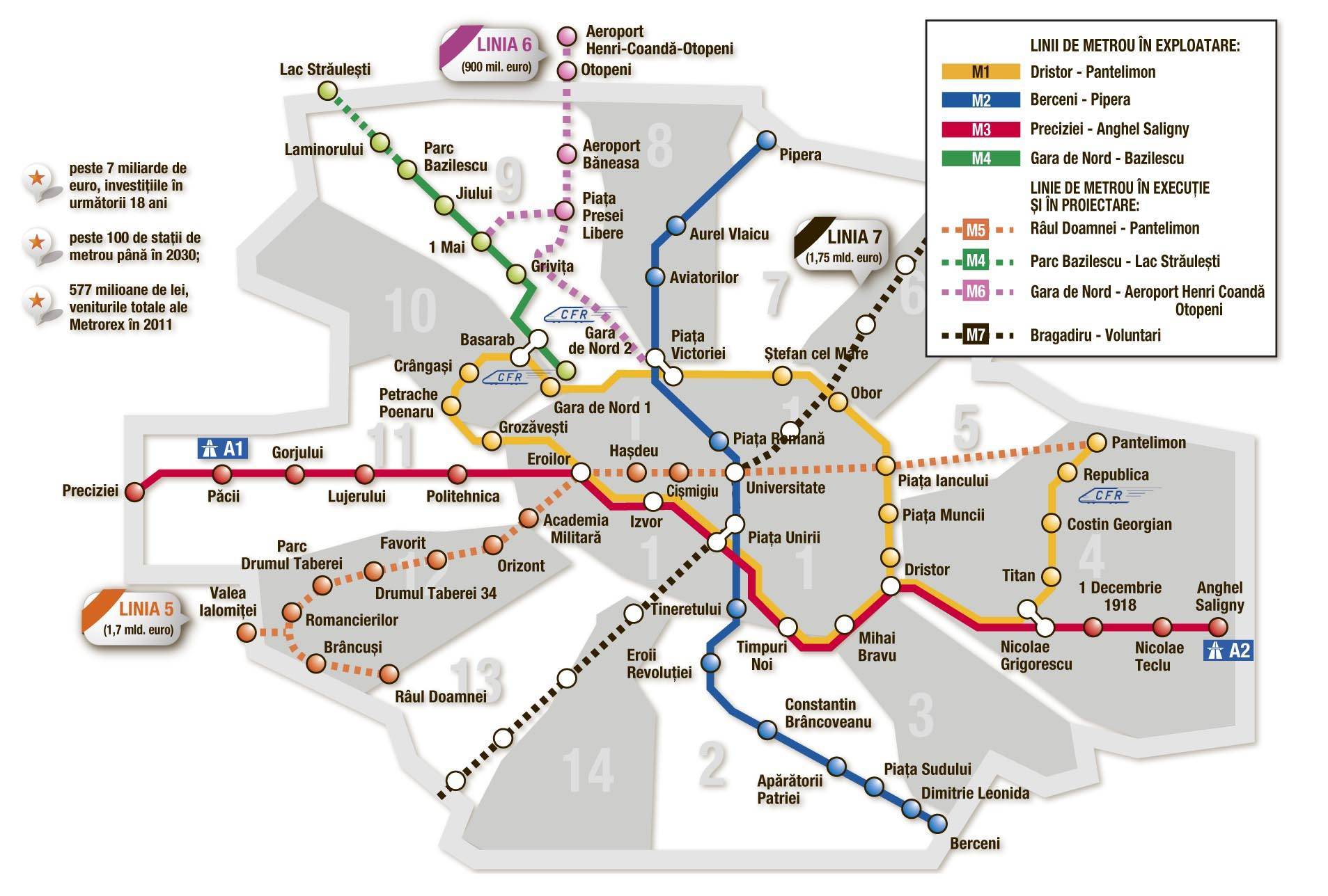 O nouă linie de metrou în Capitală: Cât va costa magistrala 7 Bragadiru-Voluntari și cât va dura construcția