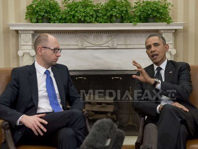Obama l-a avertizat pe Putin cu privire la alipirea Crimeei. Premierul Iațeniuk va susține un discurs la ONU