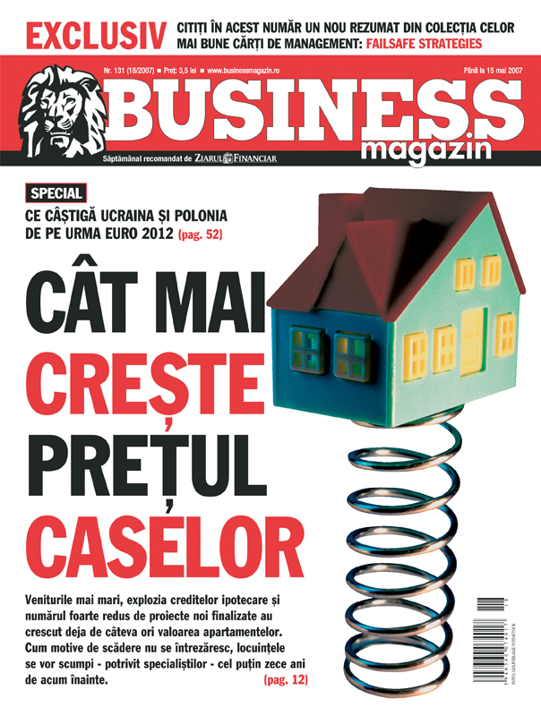 Business Magazin, în 2007: Prețurile caselor doboară record după record. Locuințele se vor scumpi în următorii zece ani