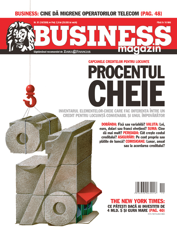 Business Magazin, în 2006: Piața creditelor pentru case va crește cu 20-25% pe an