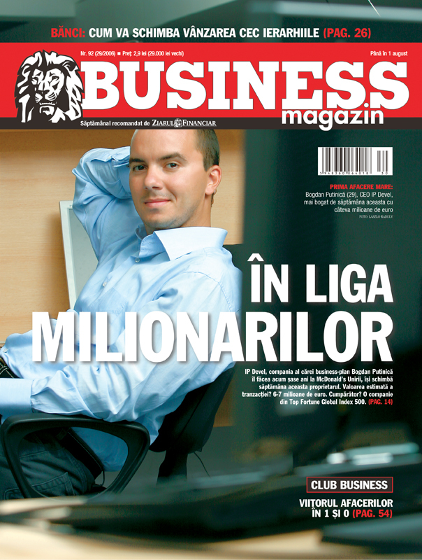 Business Magazin, în 2006: Dintr-un licean care visa să aibă bani pentru un computer, a ajuns milionar în dolari