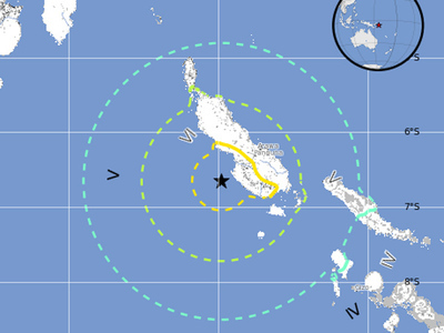 Cutremur cu magnitudinea 7,3 în largul statului Papua Noua Guinee