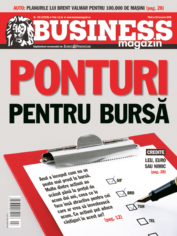 Business Magazin, în 2008 - Care sunt acțiunile care pot rezista crizei și ce randamente pot aduce acestea?