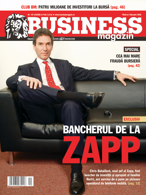 Business Magazin, în 2008 - CEO-ul Zapp are un statut interesant: este propriul său șef