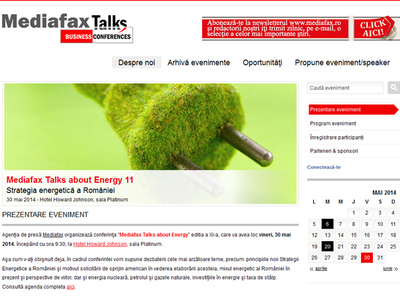 Ministrul Energiei, Răzvan Nicolescu, și președintele ANRE Niculae Havrileț participă la conferința "Mediafax Talks about Energy"