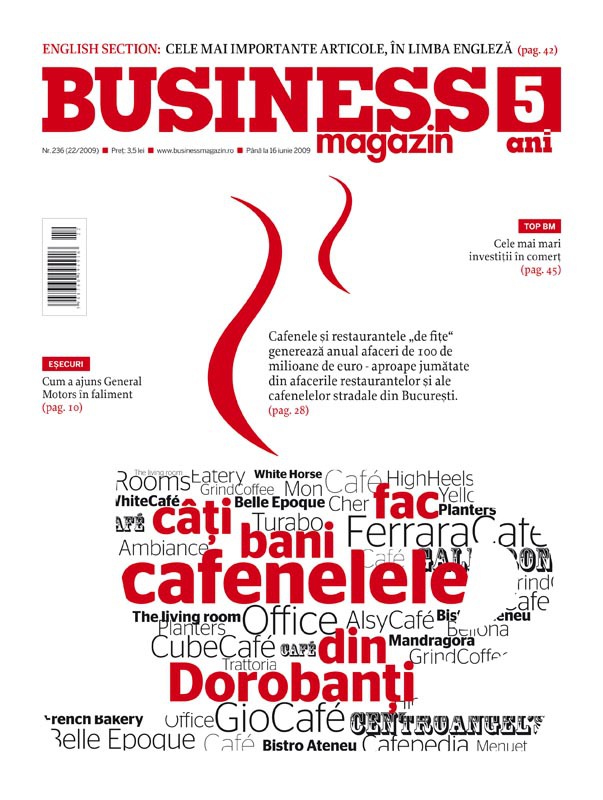 Business Magazin, în 2009 - Anul de glorie al cafenelelor "de fițe" din Dorobanți. Câți bani fac