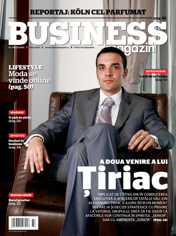 Business Magazin, în 2010 - Moștenitorul imperiului Țiriac preia ștafeta. Ce planuri are Ion Alexandru