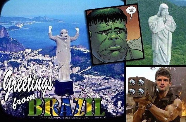 Înfrângerea categorică suferită aseară de Brazilia a dat tonul glumelor pe internet - GALERIE FOTO