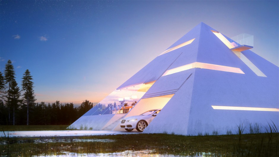 Viața în interiorul unei piramide: un arhitect din Mexic a construit o casă inspirată de una dintre minunile lumii - GALERIE FOTO
