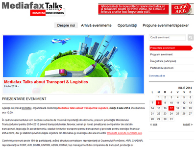 Directorul General al CNADNR participă la conferința "Mediafax Talks about Transport&Logistics"