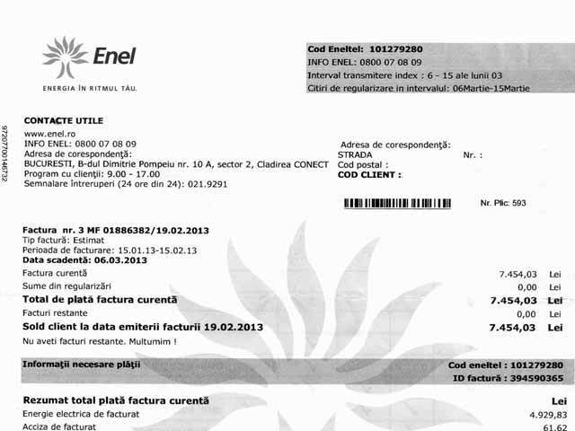 Un milion de clienți ai Enel Muntenia au plătit pentru mai bine de un an facturi umflate la energie. Dosarul se află la DNA