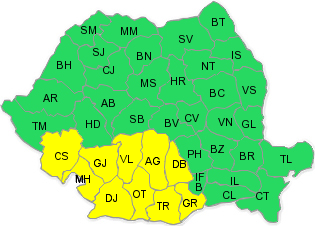 METEO. Codul galben de ploi, vânt și ninsori a fost prelungit