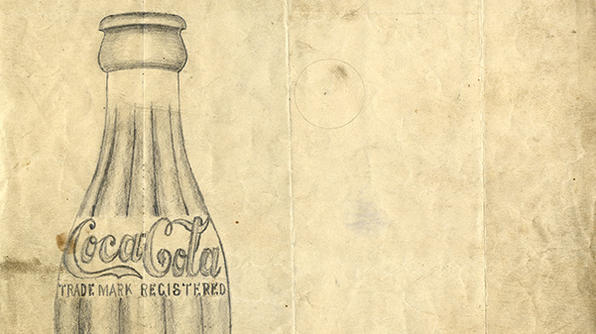 Cum arăta sticla Coca-Cola Contur acum 100 de ani