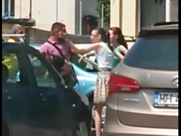 Fiica baronului de Mehedinți Adrian Duicu, suspectată de fraudă la bacalaureat. Reacție incredibilă a mamei ei în fața unui procuror și a un polițist - VIDEO