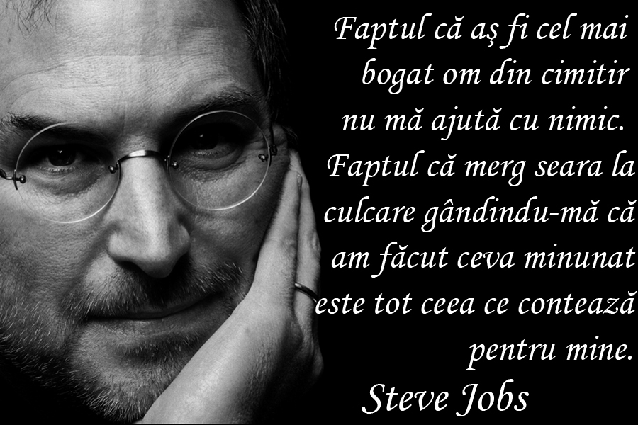 Citatul zilei: Steve Jobs
